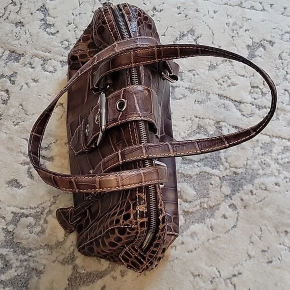 Dooney & Bourke croc skin small shoulder bag - Picture 3 of 4